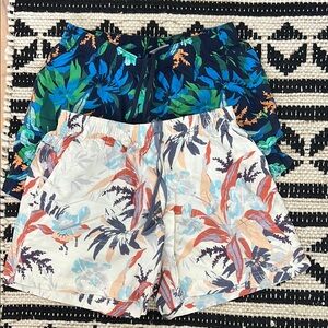 Floral Print Women's Cargo Shorts